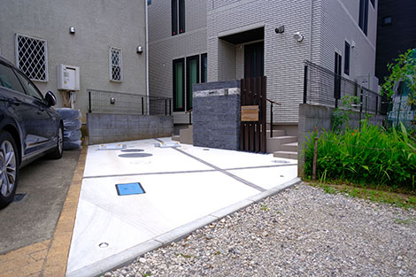 変形地をメリットに変えるカースペース